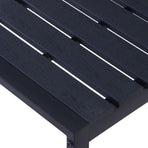 Garden Bench 120.5 cm PS Board Black