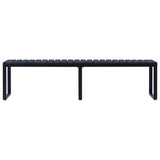 Garden Bench 180 cm PS Board Black