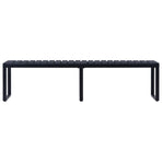 Garden Bench 180 cm PS Board Black