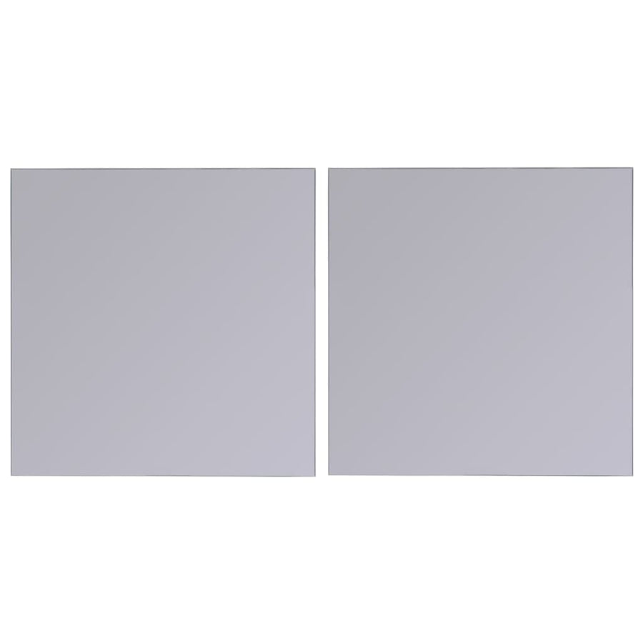 Frameless Mirror Tiles Glass 16 pcs 20,5 cm