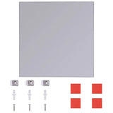 Frameless Mirror Tiles Glass 16 pcs 20.5 cm