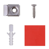 Frameless Mirror Tiles Glass 16 pcs 20.5 cm - Close-Up Angle