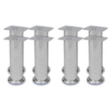 Sofa Legs 8 pcs Round Chrome 180 mm
