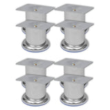 Sofa Legs 8 pcs Round Chrome 60 mm
