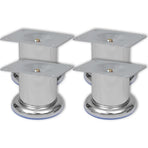 Sofa Legs 8 pcs Round Chrome 60 mm