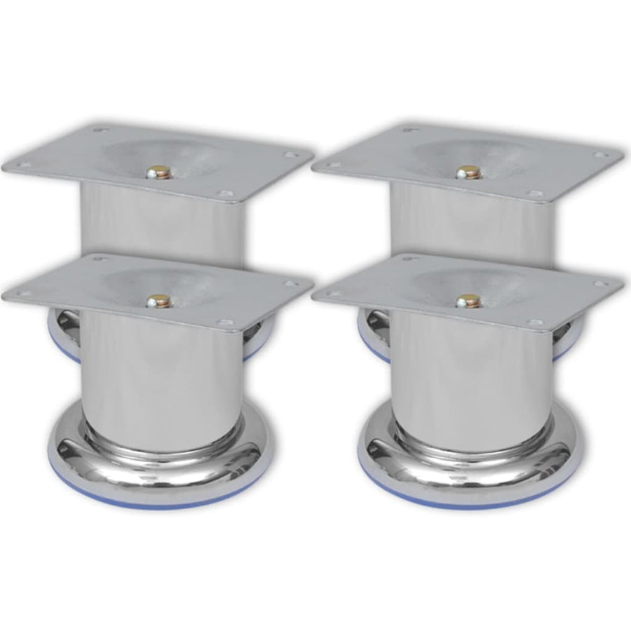 Sofa Legs 8 pcs Round Chrome 60 mm