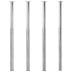 Telescopic Table Legs 4 pcs Chrome 710 mm-1100 mm