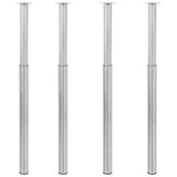Telescopic Table Legs 4 pcs Stainless Steel 710 mm-1100 mm