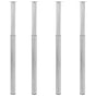 Telescopic Table Legs 4 pcs Stainless Steel 710 mm-1100 mm