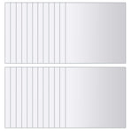 48 pcs Mirror Tiles Square Glass