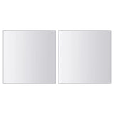 48 pcs Mirror Tiles Square Glass - Top-Down View
