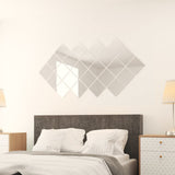 48 pcs Mirror Tiles Square Glass - Low Angle
