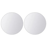16 pcs Mirror Tiles Round Glass - Side View