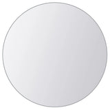 16 pcs Mirror Tiles Round Glass - Top-Down View