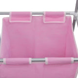 2-Section Laundry Sorter Hampers 2 pcs with a Top Shelf for Drying - 45-Degree Angle