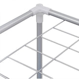 2-Section Laundry Sorter Hampers 2 pcs with a Top Shelf for Drying - Rear View