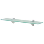 Floating Shelves 2 pcs Glass 50x10 cm 8 mm