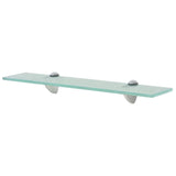 Floating Shelves 2 pcs Glass 50x10 cm 8 mm - Front View