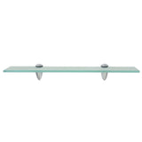 Floating Shelves 2 pcs Glass 50x10 cm 8 mm - Side View