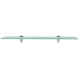 Floating Shelves 2 pcs Glass 60x10 cm 8 mm - Side View