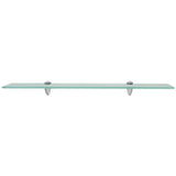 Floating Shelves 2 pcs Glass 70x10 cm 8 mm - Side View