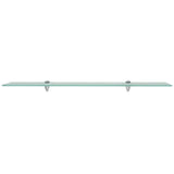 Floating Shelves 2 pcs Glass 90x10 cm 8 mm - Side View