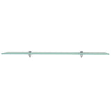 Floating Shelves 2 pcs Glass 100x10 cm 8 mm - Side View