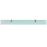 Floating Shelves 2 pcs Glass 100x10 cm 8 mm - Top-Down View