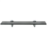 Floating Shelves 2 pcs Glass 40x10 cm 8 mm - Side View