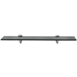Floating Shelves 2 pcs Glass 50x10 cm 8 mm - Side View