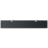 Floating Shelves 2 pcs Glass 60x10 cm 8 mm - Top-Down View