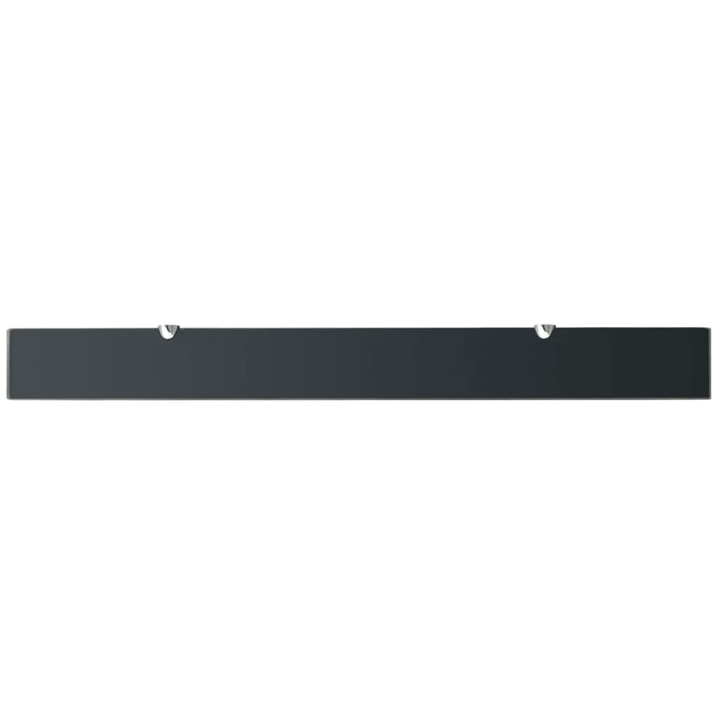 Floating Shelves 2 pcs Glass 100x10 cm 8 mm