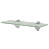 Floating Shelves 2 pcs Glass 30x10 cm 8 mm - Front View
