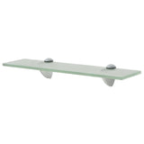 Floating Shelves 2 pcs Glass 40x10 cm 8 mm - Front View