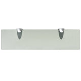 Floating Shelves 2 pcs Glass 40x10 cm 8 mm - Top-Down View