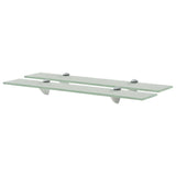 Floating Shelves 2 pcs Glass 60x10 cm 8 mm