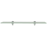 Floating Shelves 2 pcs Glass 60x10 cm 8 mm - Side View