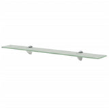 Floating Shelves 2 pcs Glass 70x10 cm 8 mm - Front View