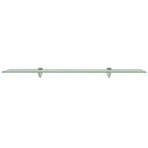 Floating Shelves 2 pcs Glass 80x10 cm 8 mm