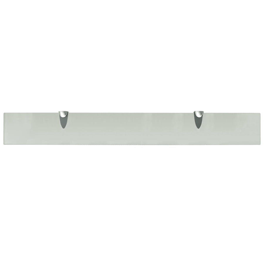 Floating Shelves 2 pcs Glass 80x10 cm 8 mm