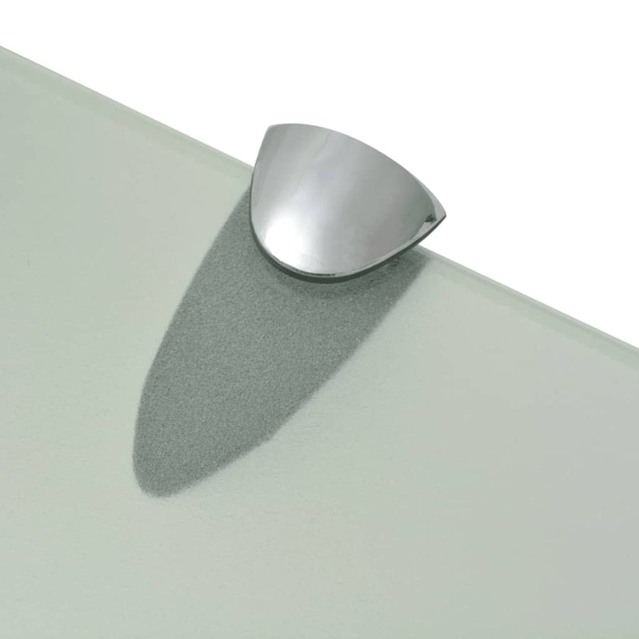 Floating Shelves 2 pcs Glass 80x10 cm 8 mm