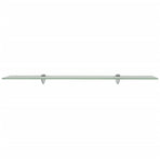 Floating Shelves 2 pcs Glass 90x10 cm 8 mm