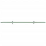 Floating Shelves 2 pcs Glass 90x10 cm 8 mm - Side View