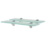 Floating Shelves 2 pcs Glass 40x20 cm 8 mm