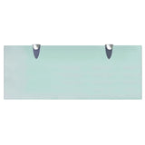 Floating Shelves 2 pcs Glass 50x20 cm 8 mm - Top-Down View