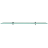 Floating Shelves 2 pcs Glass 80x20 cm 8 mm - Side View