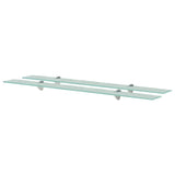 Floating Shelves 2 pcs Glass 100x20 cm 8 mm