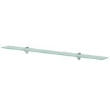 Floating Shelves 2 pcs Glass 100x20 cm 8 mm
