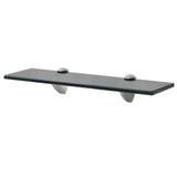 Floating Shelves 2 pcs Glass 40x20 cm 8 mm - Front View