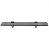 Floating Shelves 2 pcs Glass 40x20 cm 8 mm - Side View